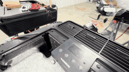 Refitting the cover and reinstalling the screws