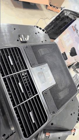 Removing the T10 and T25 Torx screws from the Dometic RTX interior cover